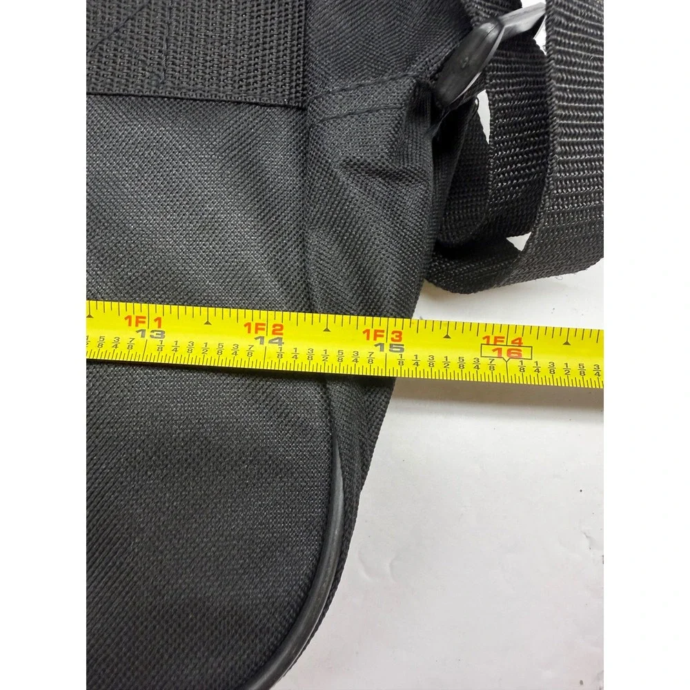Pony Black Canvas Messenger Bag Crossbody Travel Laptop Bag PG10-091-005-32